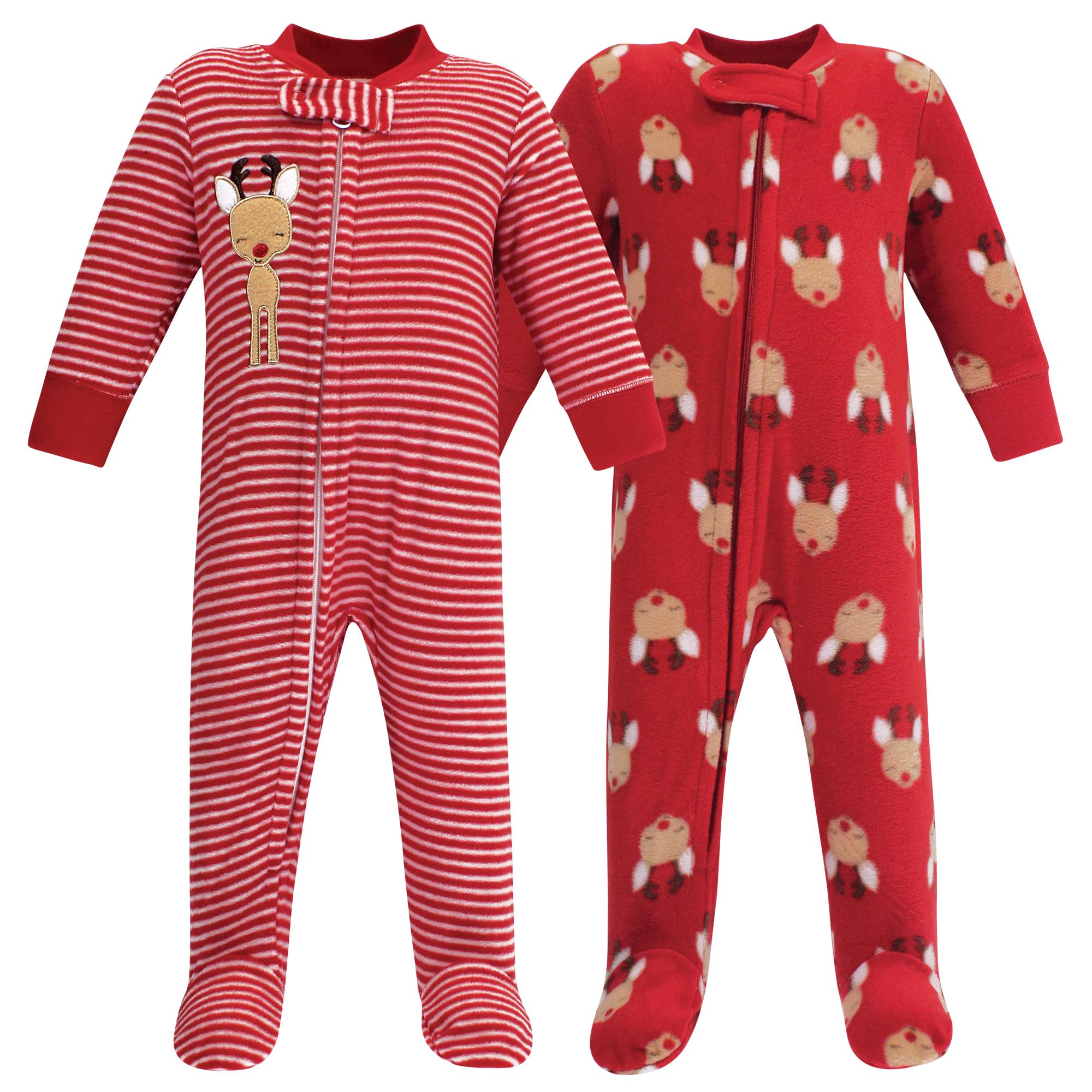 Unisex Fleece Jumpsuits, Crimson Deer