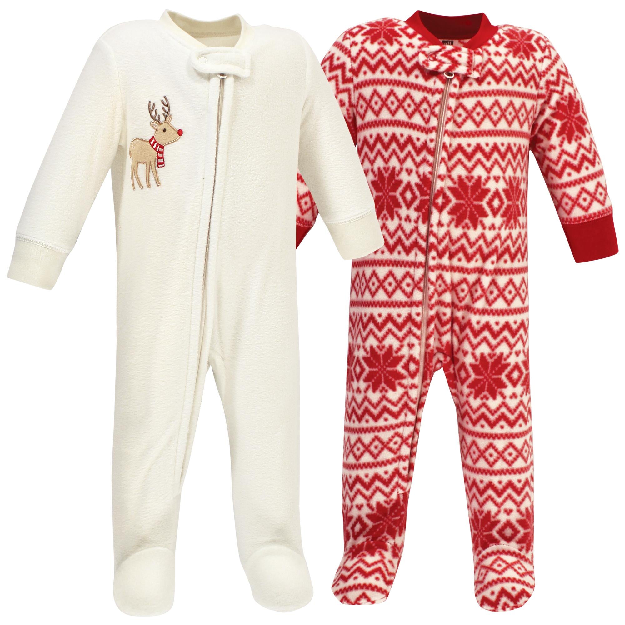 Unisex Fleece Jumpsuits, Winter Fawn