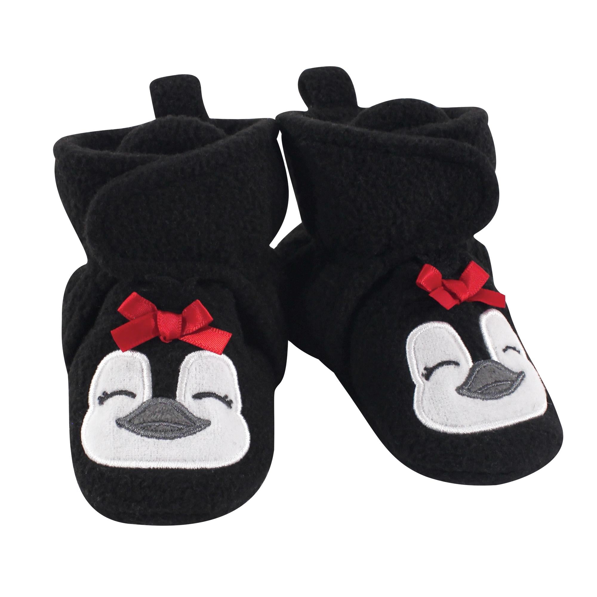 Girls Fleece Booties, Rosy Polar Pal