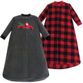 Boys Long Sleeve Fleece Sleeping Bag, Evergreen Forest