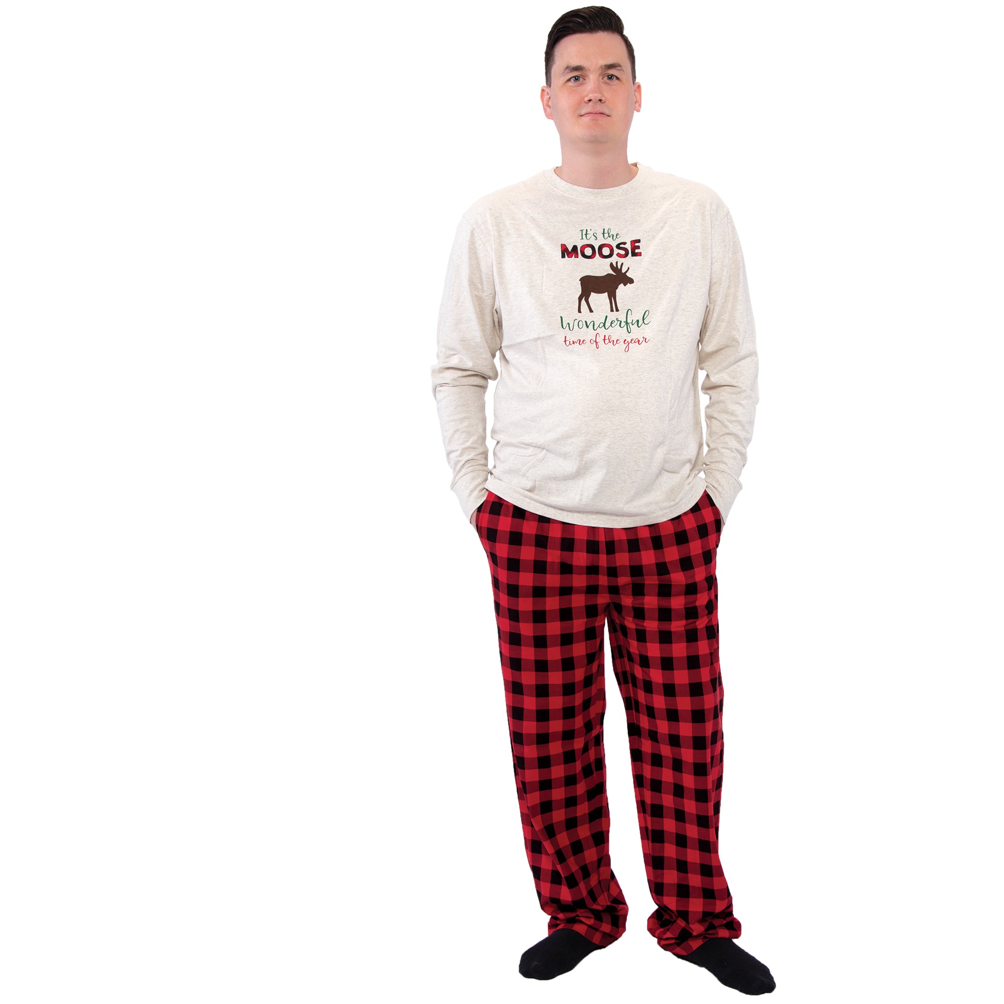 Boys Pajamas, Merry Antler Crimson