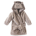 Unisex Animal Face Plush Bathrobe, Spiky Forest Pal