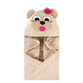 Girls Animal Face Hooded Bath Towel, Sweet Simian