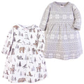 Girls Dresses, Frosty Silver Pines