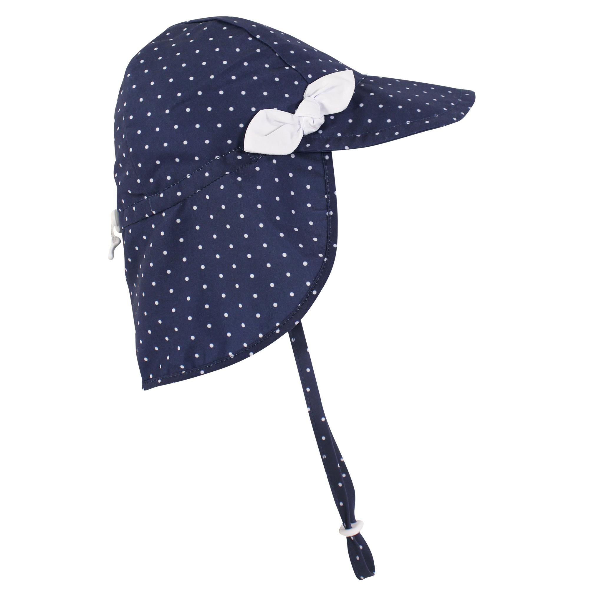 Girls Sun Hat, Indigo Speckle