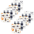 Boys Breathable Muslin Washcloths, Evergreen Woods