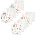 Girls Breathable Muslin Washcloths, Magical Woodland