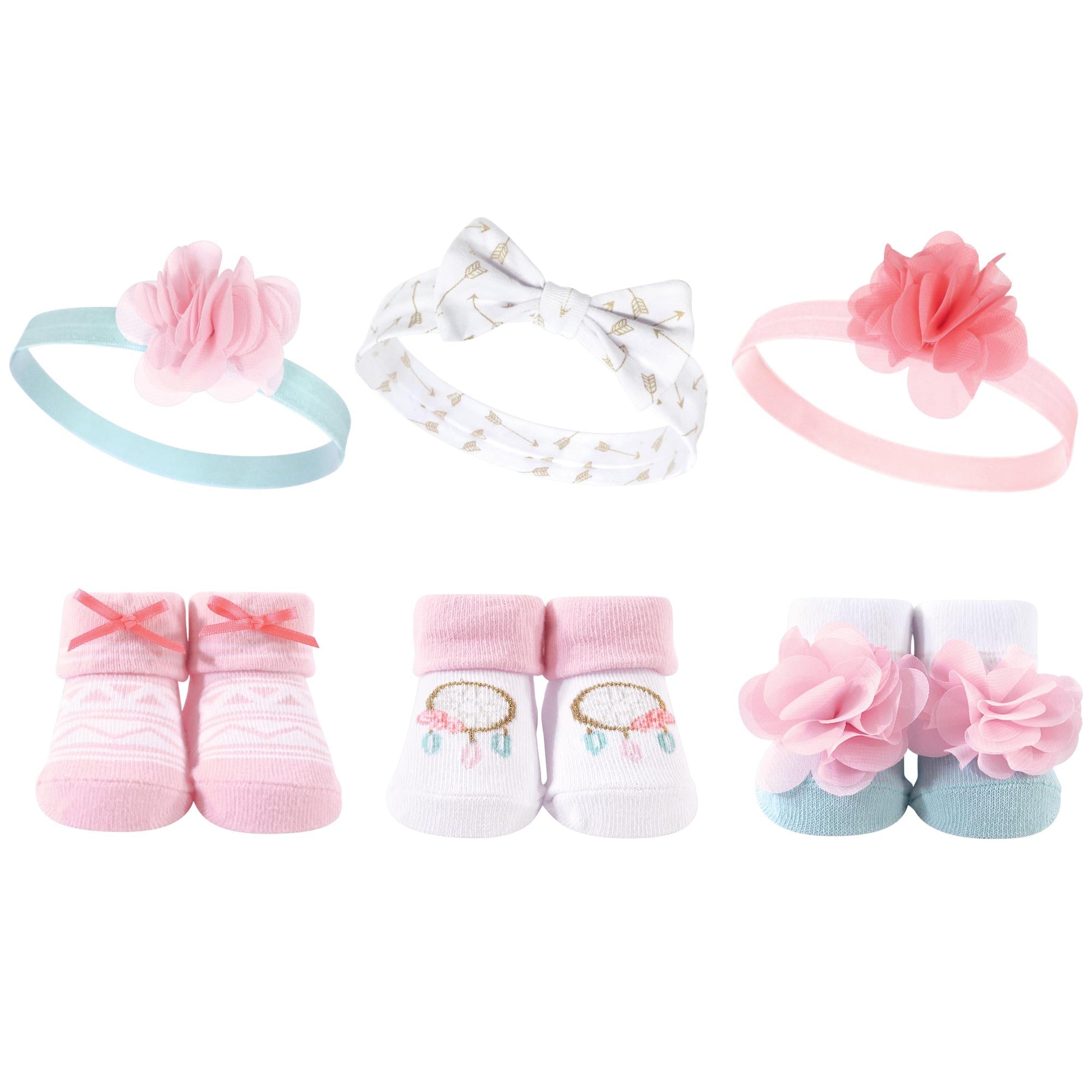 Girls Matching Socks and Hair Accessory Set, Mystic Dreams