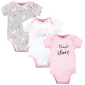 Girls Essentials Bodysuits 3-Pack, Magic Unicorn Dreams