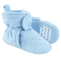 Boys Quilted Booties, Soft Sky