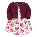 Girls Matching Cardigan and Dress Set, Autumn Bloom