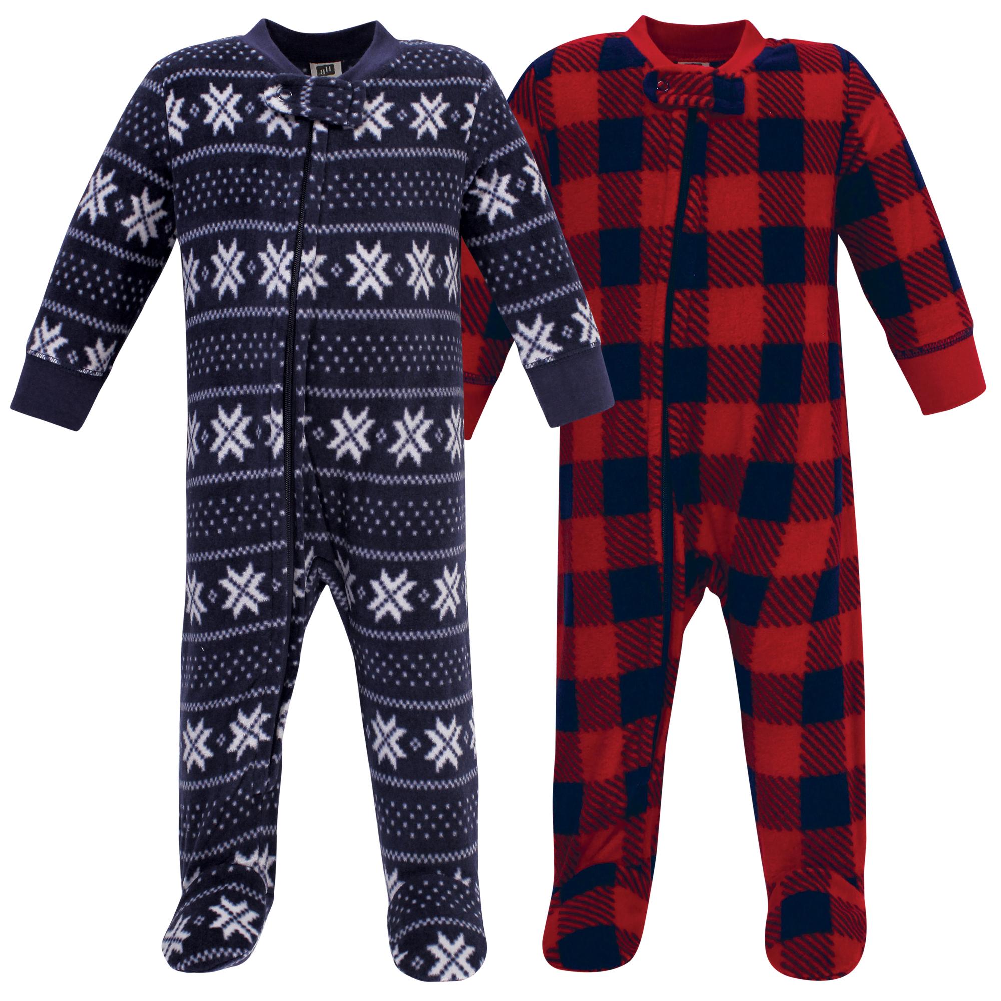 Boys Fleece Jumpsuits, Cozy Knit Check