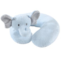 Boys Travel Neck Pillow, Sky Blue Elephant