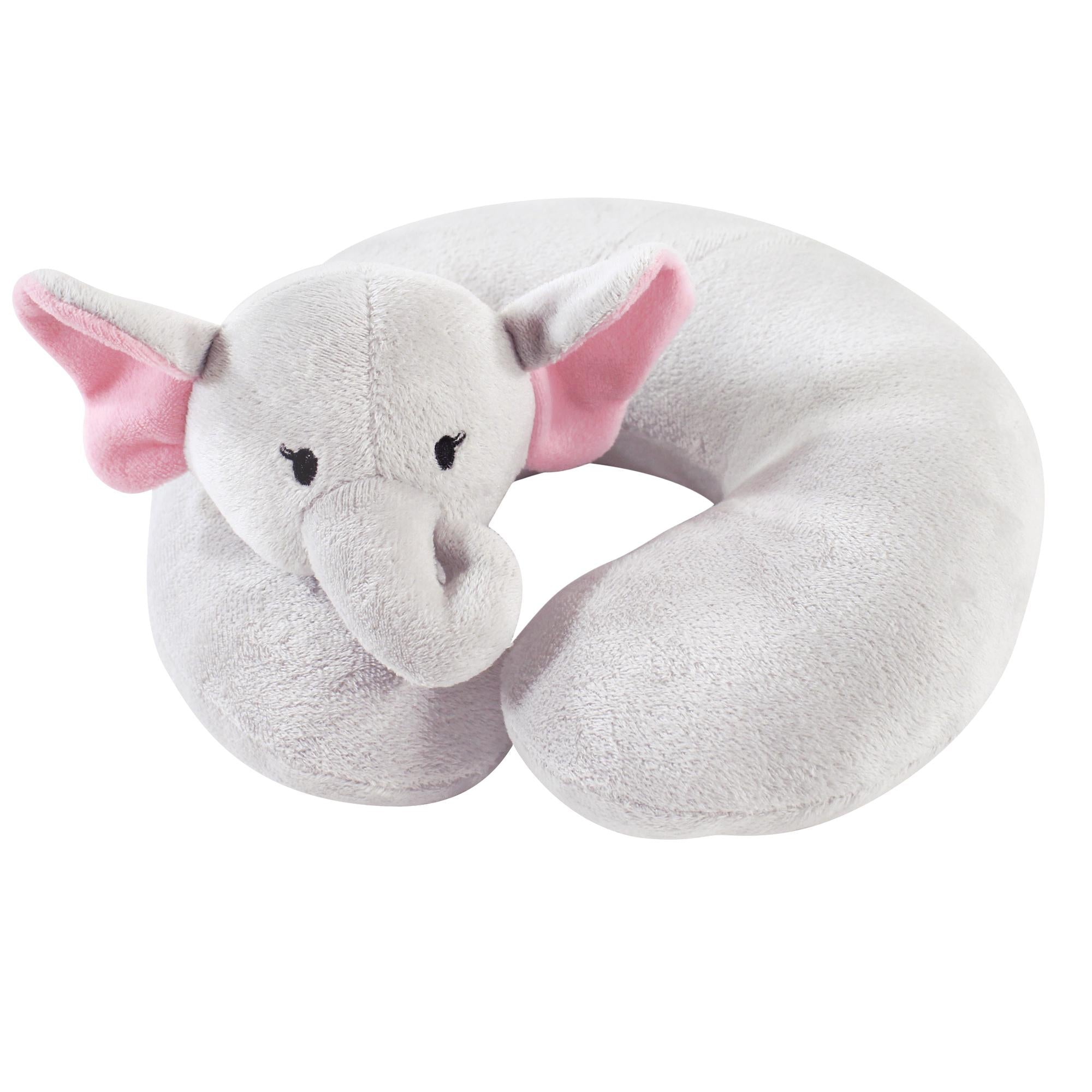 Girls Travel Neck Pillow, Sweet Pachyderm