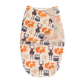 Boys Plush Swaddle Blanket, Evergreen Woods