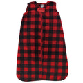Unisex Plush Sleep Sack, Rustic Red Check