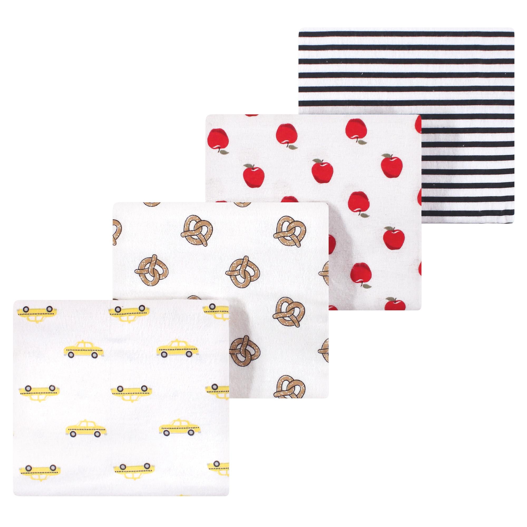 Unisex Flannel Receiving Blankets Bundle, Metropolitan Dream