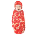 Unisex Plush Food Theme Blanket and Cap Set, Crispy Pepperoni