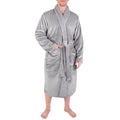 Boys Plush Shawl Collar Robe, Cloud Mist
