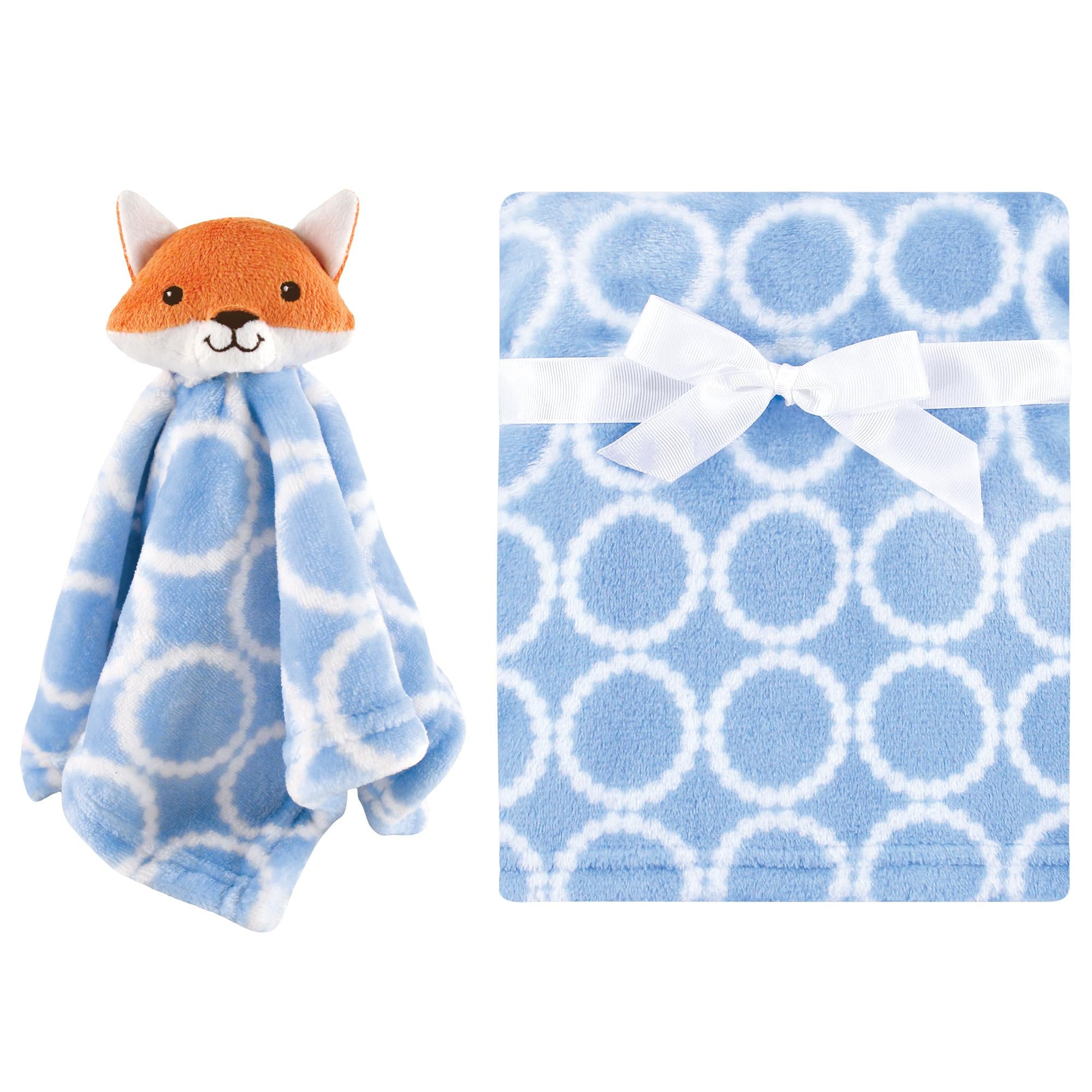 Boys Plush Blanket with Lovey, Azure Kit