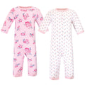 Girls Quilted Coveralls, Rosy Midnight Bloom
