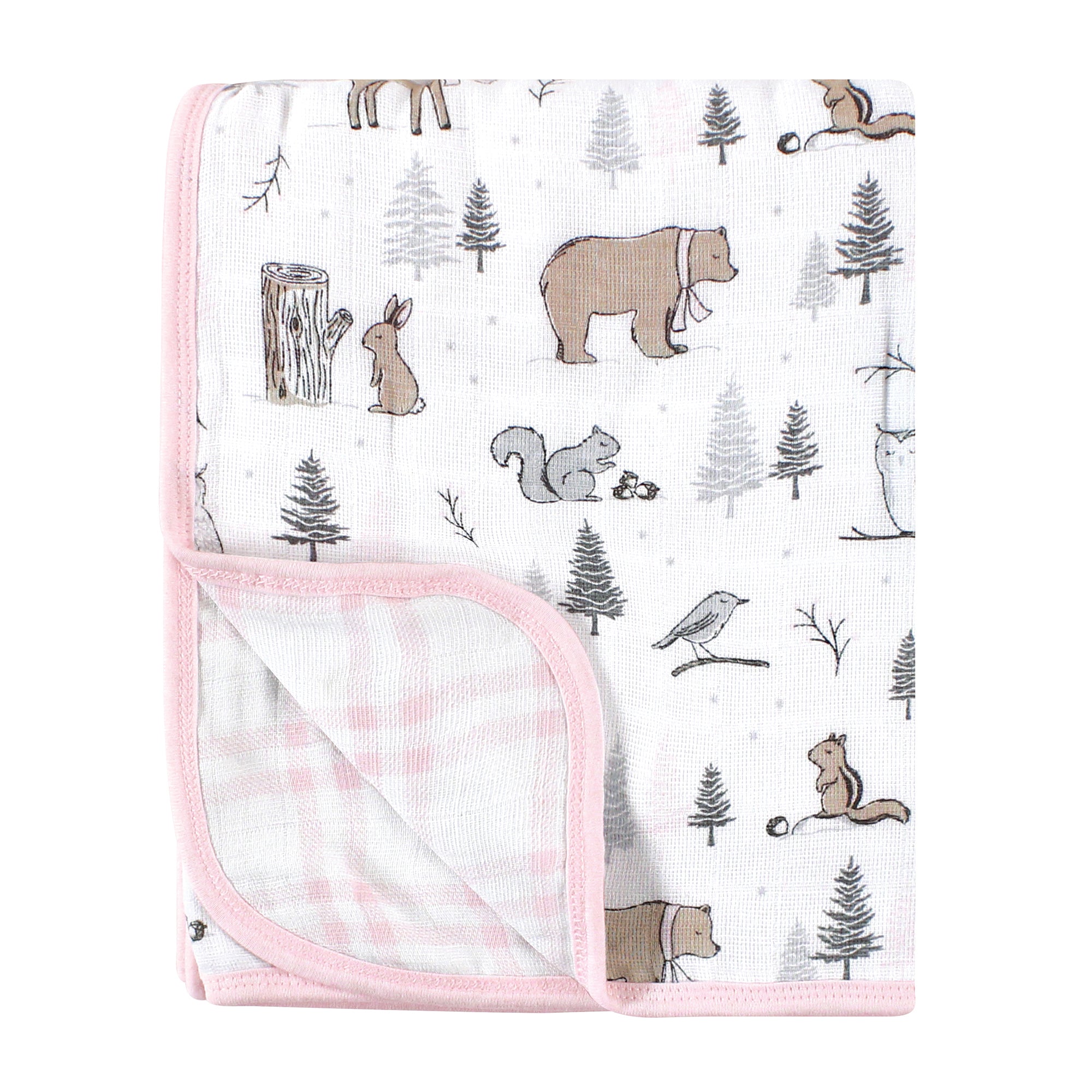 Girls Quilt Tranquilty Blanket, Frosty Pine Grove
