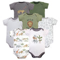 Boys Essentials Bodysuits 7-Pack, Savannah Expedition