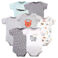 Boys Essentials Bodysuits 7-Pack, Wildlife ABCs