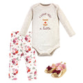 Girls Bodysuit, Pants and Shoes Bundle, Cinnamon Blush