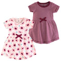 Girls Organic Dresses Set, Soft Rose Garden