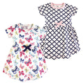 Girls Organic Dresses Set, Vivid Monarchs