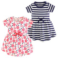 Girls Organic Dresses Set, Peach Blossom Petal