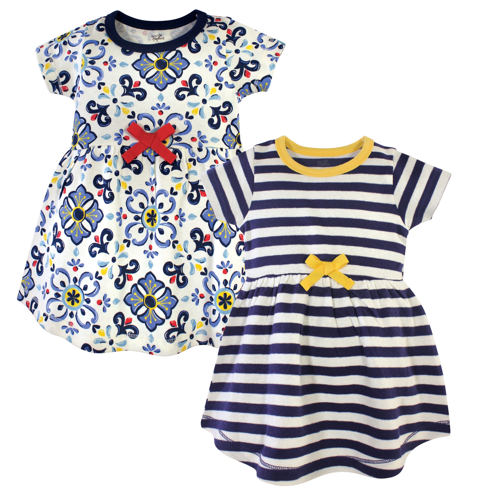 Girls Organic Dresses Set, Glazed Terra