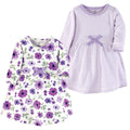 Girls Organic Dresses Set, Lavender Field