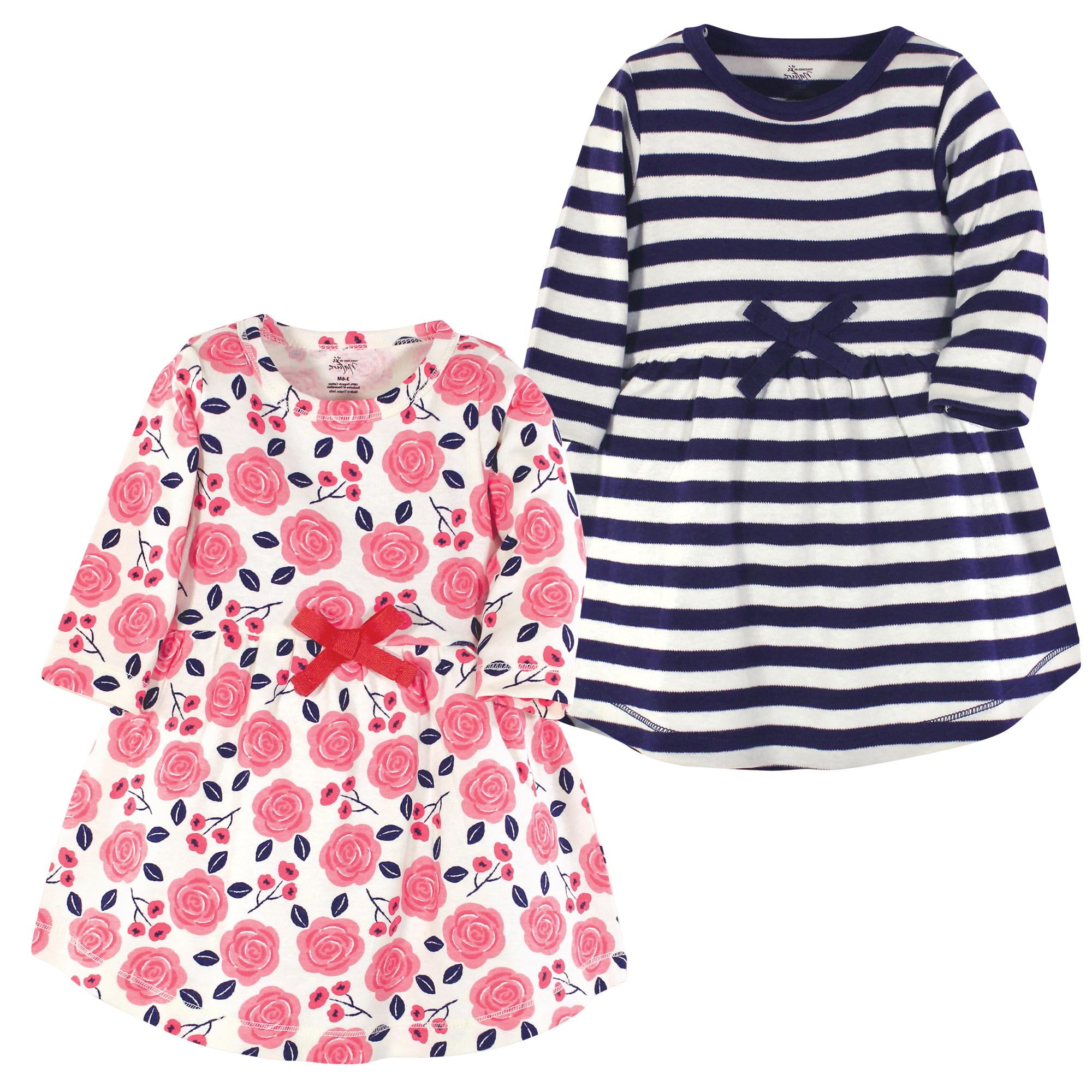 Girls Organic Dresses Set, Peach Blossom Petal