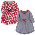 Girls Organic Dresses Set, Scarlet Floral