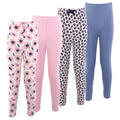 Girls Organic Cotton Leggings Set, Pink Petal