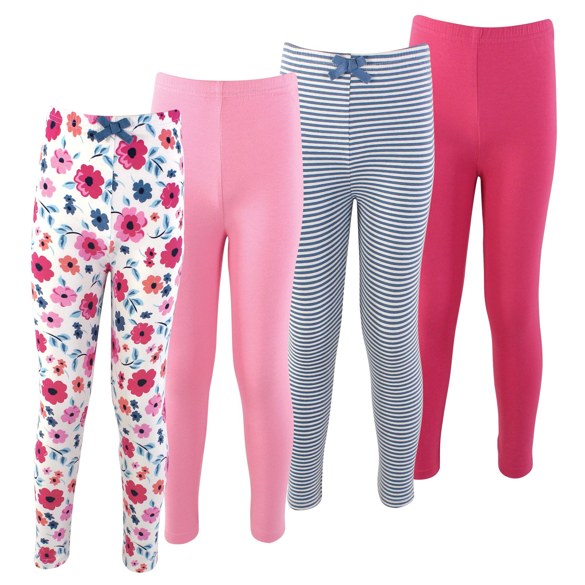 Girls Organic Cotton Leggings Set, Blossom Meadow