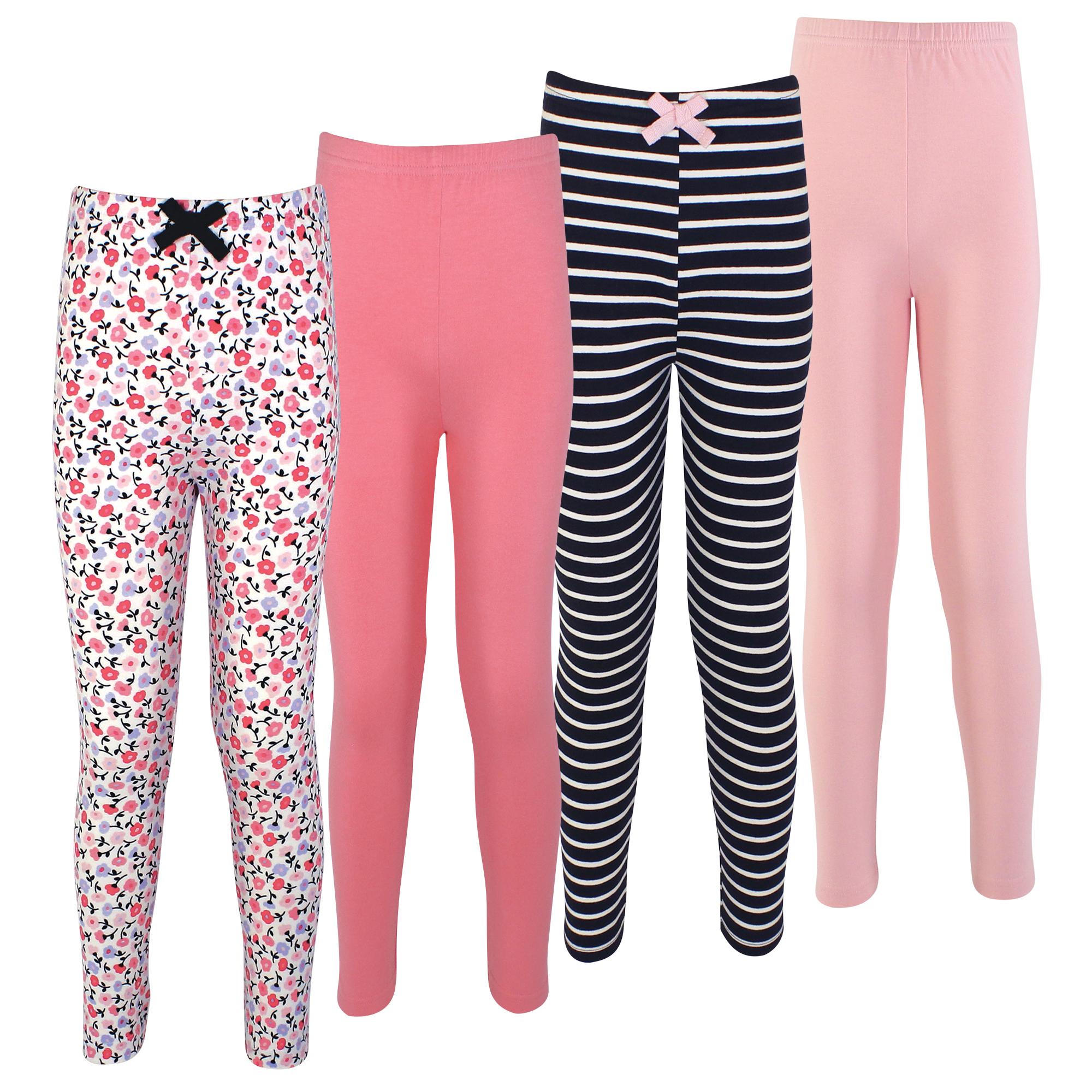 Girls Organic Cotton Leggings Set, Wildflower Meadow