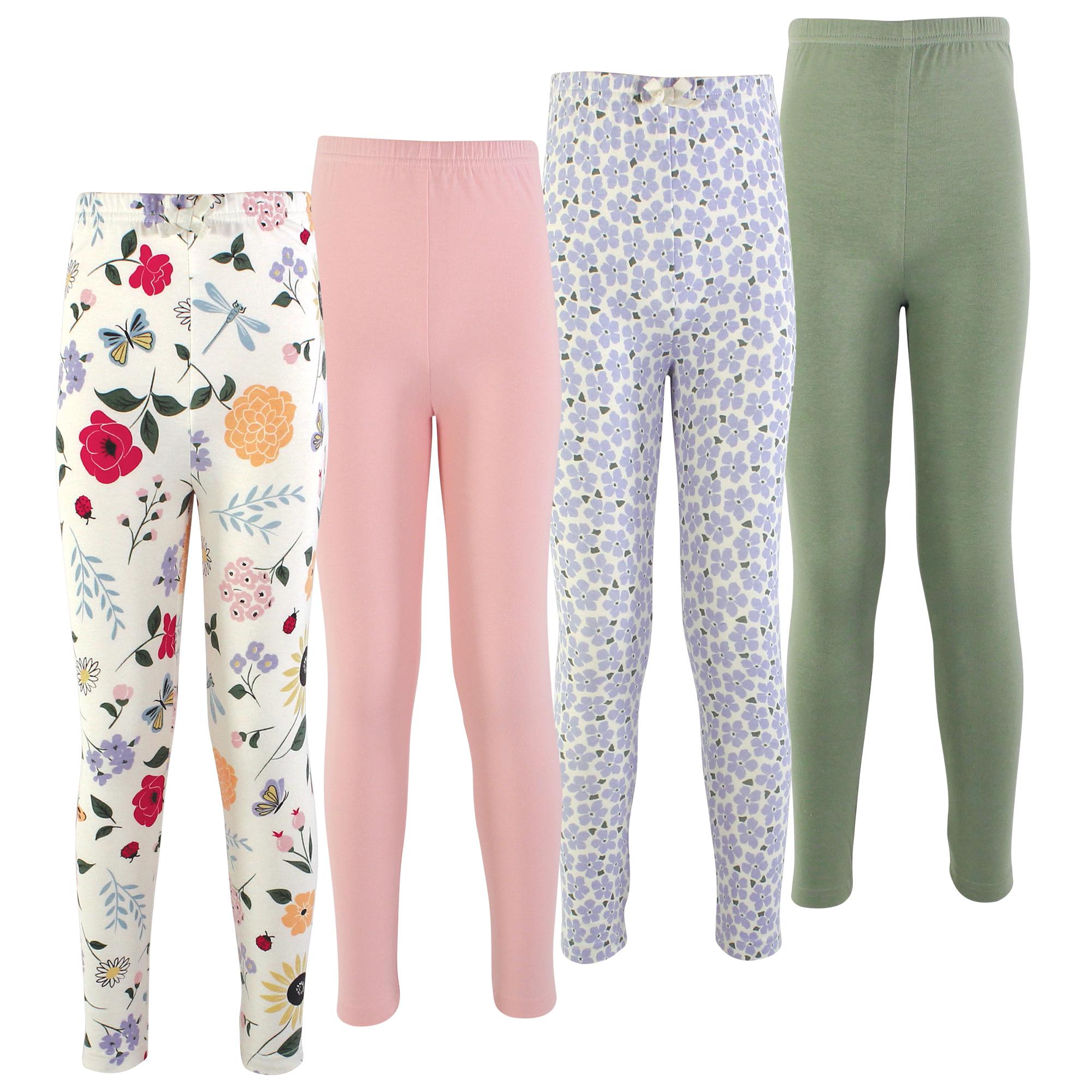 Girls Organic Cotton Leggings Set, Butterfly Meadow
