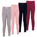 Girls Organic Cotton Leggings Set, Rosy Merlot