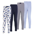 Girls Organic Cotton Leggings Set, Midnight Bloom