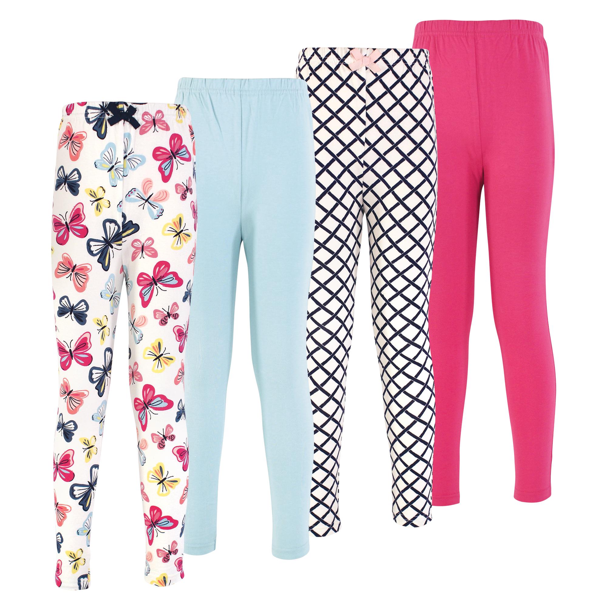 Girls Organic Cotton Leggings Set, Vivid Monarchs