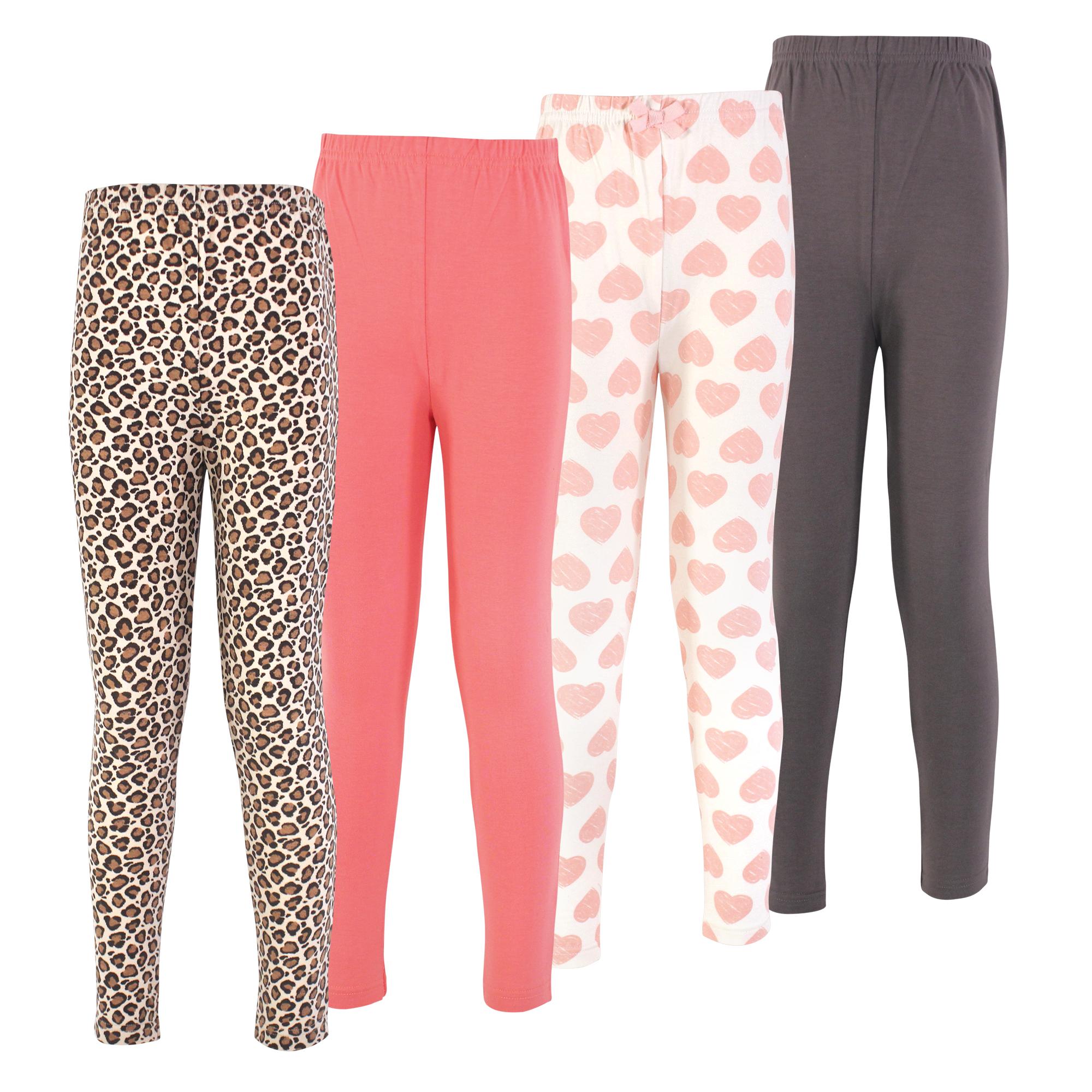 Girls Organic Cotton Leggings Set, Wildcat Hearts