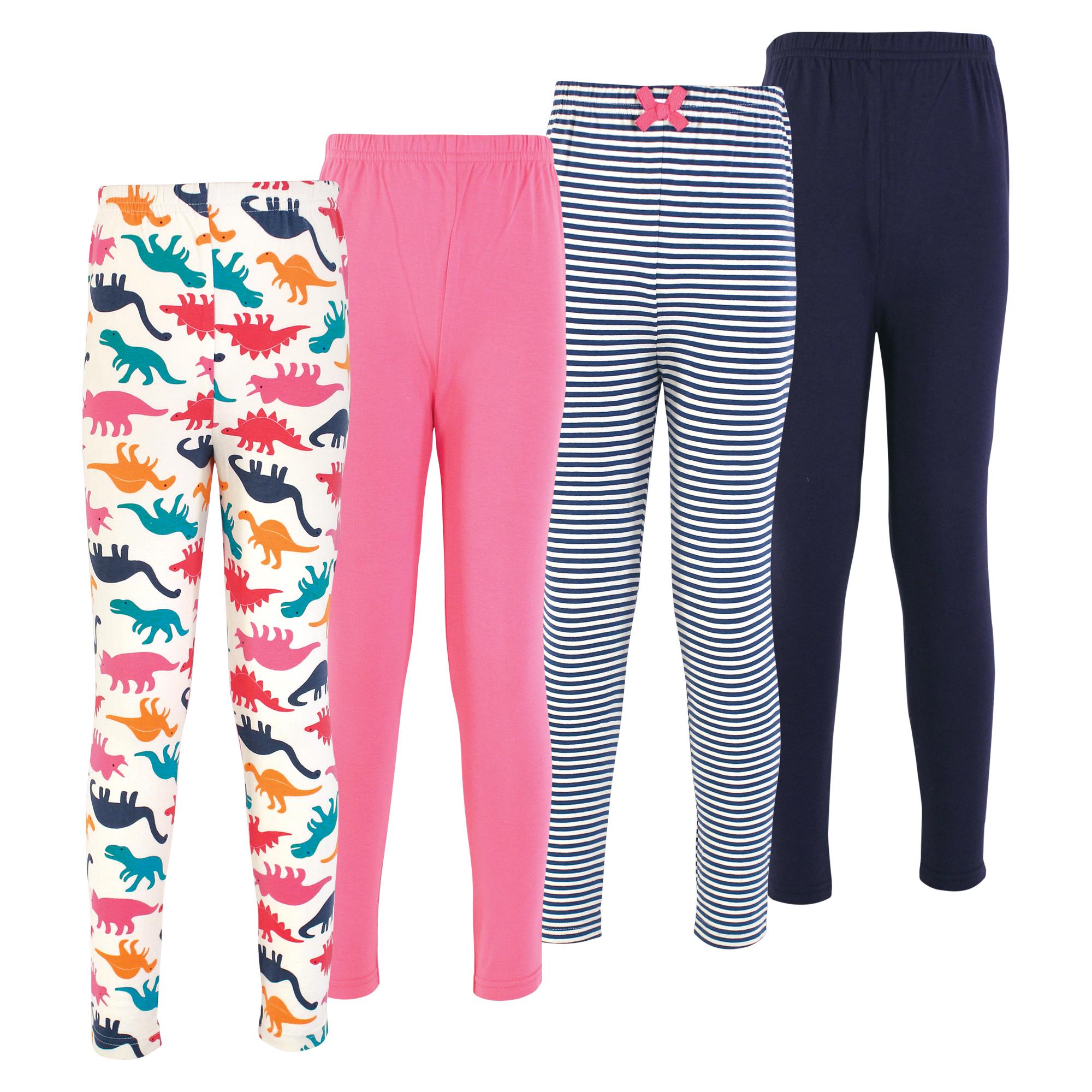 Girls Organic Cotton Leggings Set, Prehistoric Pals