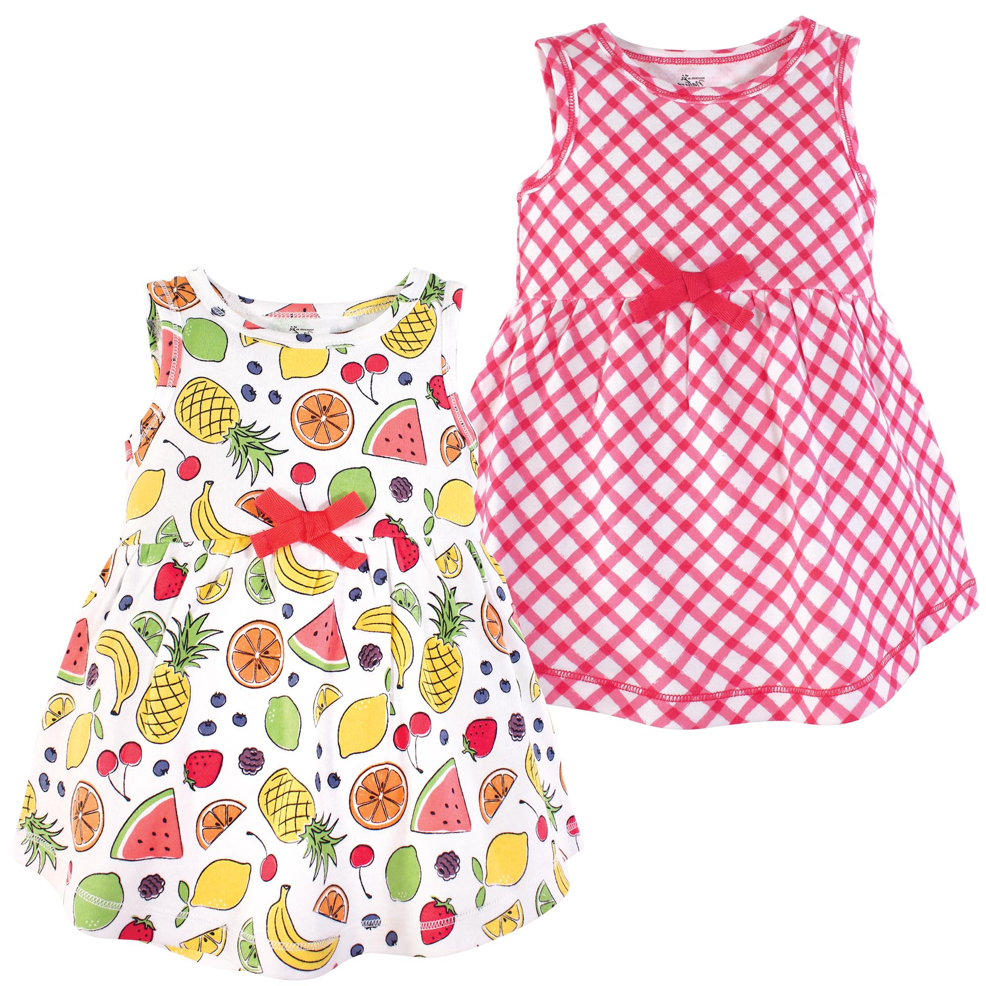 Girls Organic Dresses Set, Garden Harvest
