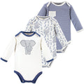 Unisex Organic Long Sleeve Bodysuits, Pachyderm Gray
