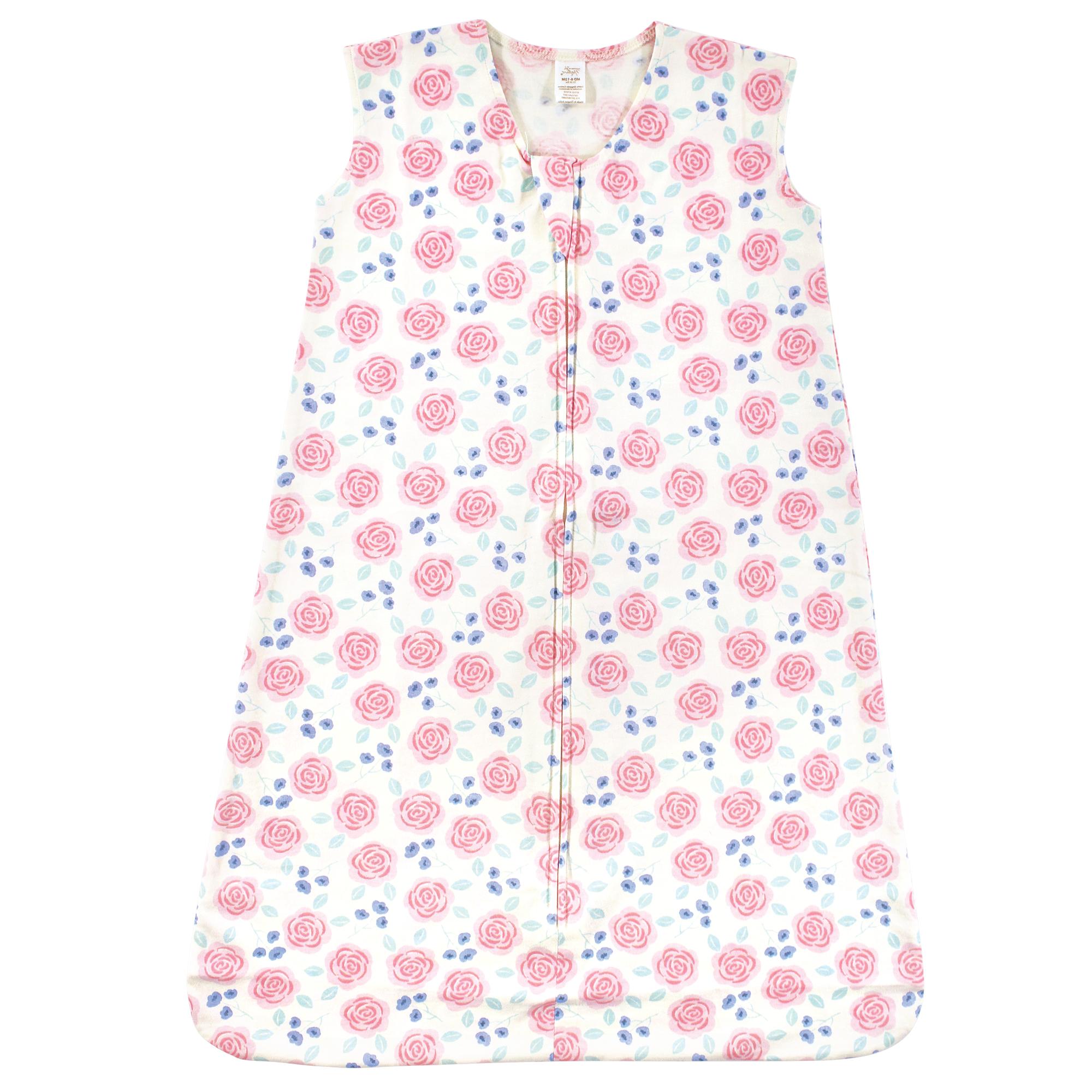 Girls Organic Sleeveless Sleep Sack, Blushing Petal