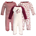Girls Organic Cotton Jumpsuits, Crimson Twig