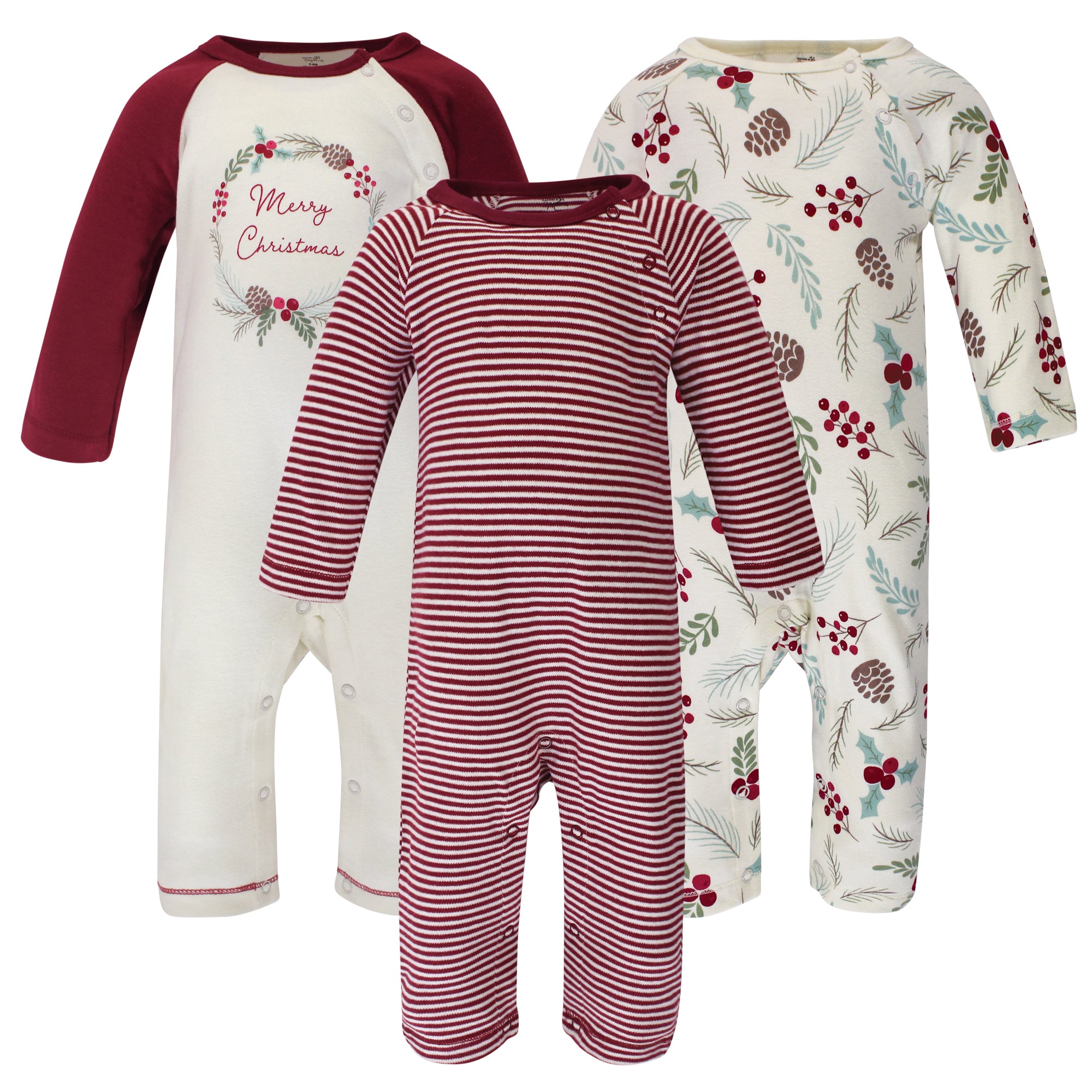 Girls Organic Cotton Jumpsuits, Winter Currant